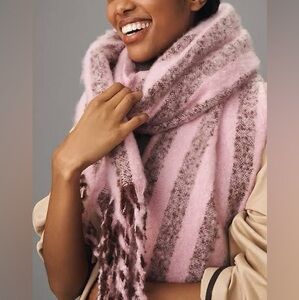 By Anthropologie Brushed Woven Scarf: Vertical Stripe Edition New